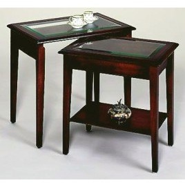 Bradley 886 Glass Top Nest Of Two Bradley 886 Glass Top Nest Of Two