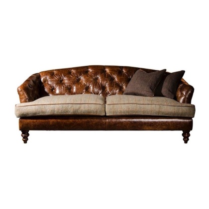Tetrad Harris Tweed Dalmore Midi Sofa - Option B (Hide & Tweed) Tetrad Harris Tweed Dalmore Midi Sofa - Option B (Hide & Tweed)