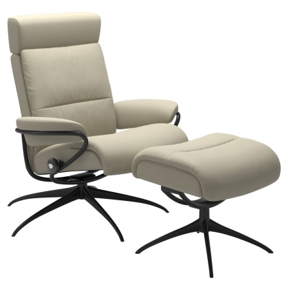 Stressless Tokyo Chair & Stool With Adjustable Headrest - Star Base Stressless Tokyo Chair & Stool With Adjustable Headrest - Star Base