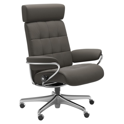 Stressless London Adjustable Headrest Office Chair Stressless London Adjustable Headrest Office Chair