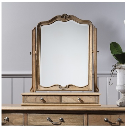 Chic Dressing Table Mirror Weathered