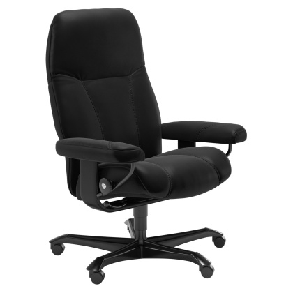 Stressless Consul Office Chair - Batick Black - Quick Ship! Stressless Consul Office Chair - Batick Black - Quick Ship!
