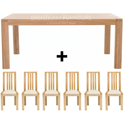 Ercol Bosco Medium Extending Dining Table + 6 Dining Chairs Ercol Bosco Medium Extending Dining Table + 6 Dining Chairs