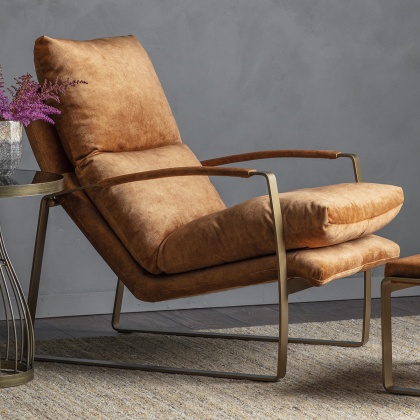 Gallery Fabien Lounger Ochre