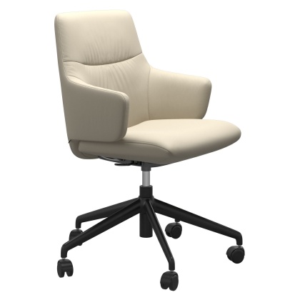 Stressless Mint Low Back Office Chair With Arms Stressless Mint Low Back Office Chair With Arms