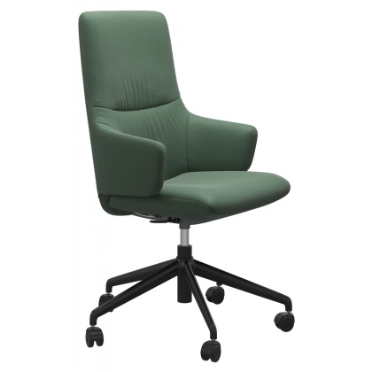Stressless Mint High Back Office Chair With Arms Stressless Mint High Back Office Chair With Arms