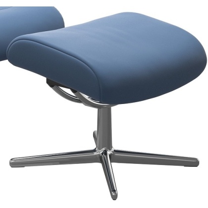 Stressless London Footstool With Urban Cross Base Stressless London Footstool With Urban Cross Base