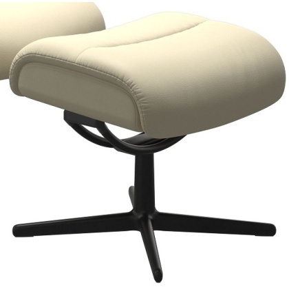 Stressless Tokyo Footstool With Urban Cross Base Stressless Tokyo Footstool With Urban Cross Base