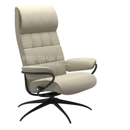 Stressless London High Back Chair Star Base ( No Stool ) Stressless London High Back Chair Star Base ( No Stool )
