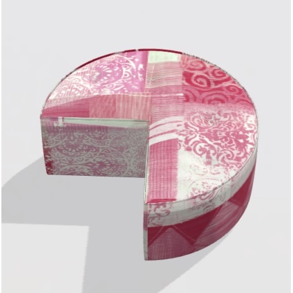 Fama Arianne Love Medium Round Footstool 90 'QM' Fama Arianne Love Medium Round Footstool 90 'QM'