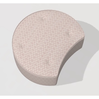 Fama Arianne Love Medium Footstool Luna 'WM' Fama Arianne Love Medium Footstool Luna 'WM'