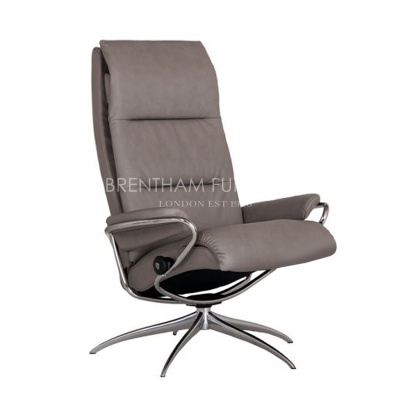 Stressless Tokyo High Back Recliner Chair With Star Base (No stool) Stressless Tokyo High Back Recliner Chair With Star Base (No stool)