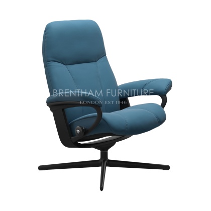Stressless Consul Chair with Cross Base (No stool) Stressless Consul Chair with Cross Base (No stool)
