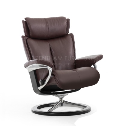 Stressless Magic Chair With Signature Base (No stool) Stressless Magic Chair With Signature Base (No stool)