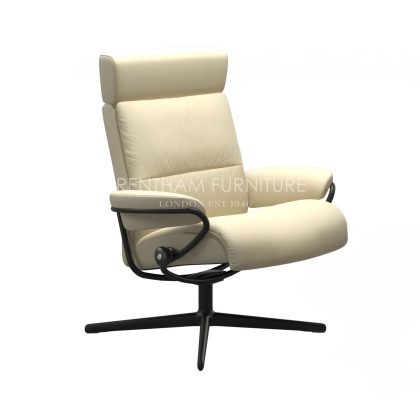 Stressless Tokyo Adjustable Headrest Recliner Chair - Urban Cross Base Stressless Tokyo Adjustable Headrest Recliner Chair - Urban Cross Base