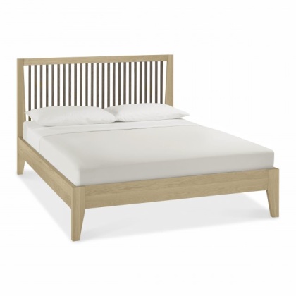 Rimini Aged Oak & Weathered Oak Double Slatted Bedstead Rimini Aged Oak & Weathered Oak Double Slatted Bedstead
