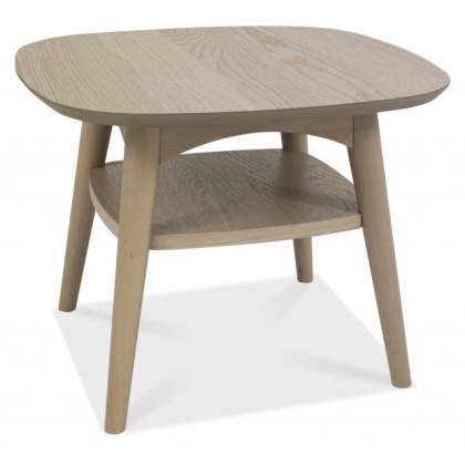 Bentley Designs Dansk Scandi Oak Lamp Table With Shelf Bentley Designs Dansk Scandi Oak Lamp Table With Shelf