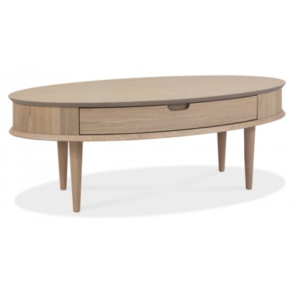 Bentley Designs Dansk Scandi Oak Coffee Table With Drawer Bentley Designs Dansk Scandi Oak Coffee Table With Drawer