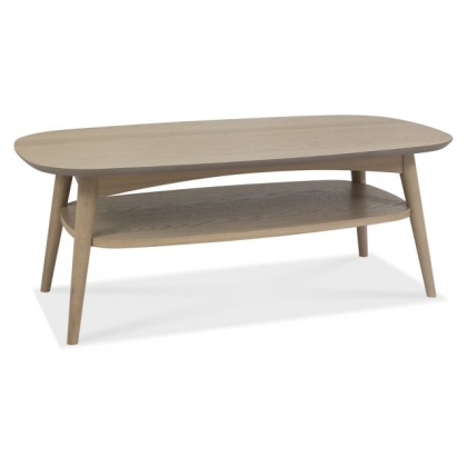 Bentley Designs Dansk Scandi Oak Coffee Table With Shelf Bentley Designs Dansk Scandi Oak Coffee Table With Shelf