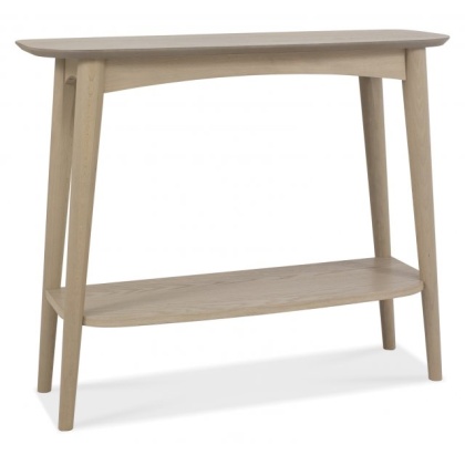 Bentley Designs Dansk Scandi Oak Console Table With Shelf Bentley Designs Dansk Scandi Oak Console Table With Shelf