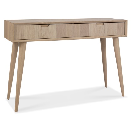Bentley Designs Dansk Scandi Oak Console Table With Drawers Bentley Designs Dansk Scandi Oak Console Table With Drawers
