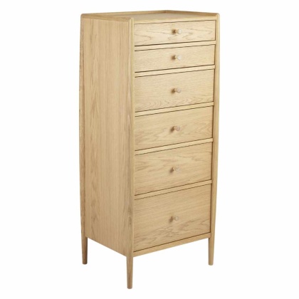 Ercol 4175 Winslow 6 Drawer Tall Chest Ercol 4175 Winslow 6 Drawer Tall Chest