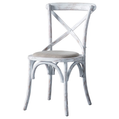 Gallery Cafe Chair White Linen (Set of 2)