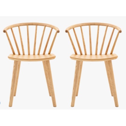 Gallery Direct Craft Dining Chair Natural (PAIR) Gallery Direct Craft Dining Chair Natural (PAIR)