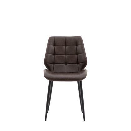 Gallery Direct Manford Dining Chair Brown (PAIR) Gallery Direct Manford Dining Chair Brown (PAIR)