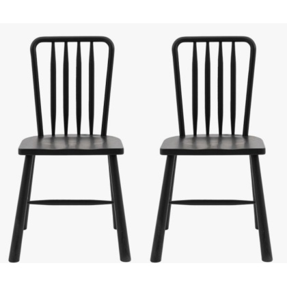 Gallery Direct Wycombe Dining Chair Black (PAIR) Gallery Direct Wycombe Dining Chair Black (PAIR)
