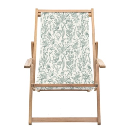 Brentham Deck Chair Verde Flora