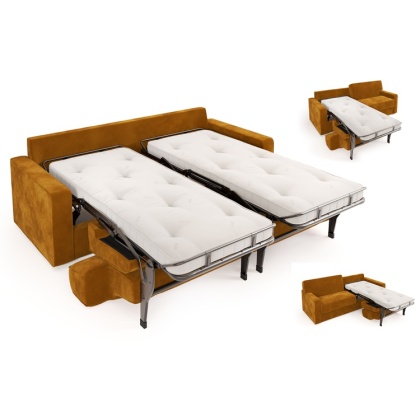 Jay-Be Linea 4 Seater Linked Sofa Bed