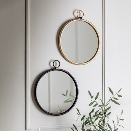 Bayswater Mirror Small - Gold