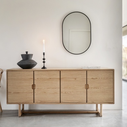 Gallery Craft 4 Door Sideboard - Natural