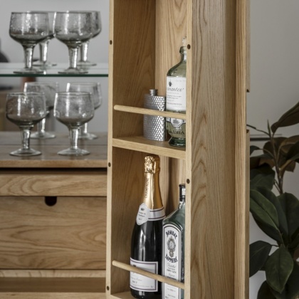 Gallery Craft Cocktail Cabinet - Natural