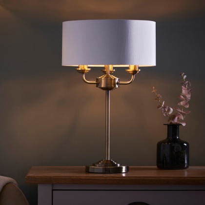 Highclere 3 Table Lamp - Antique Brass Highclere 3 Table Lamp - Antique Brass