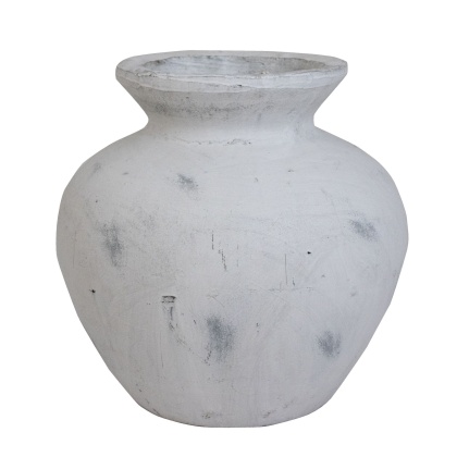 Hill Interiors Darcy Antique White Vase