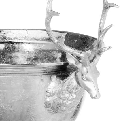 Hill Interiors Large Aluminium Stag Champagne Cooler