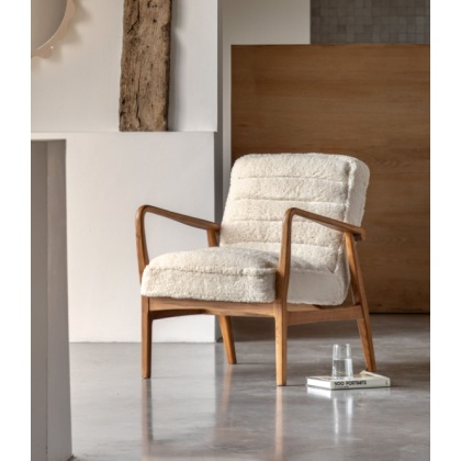 Gallery Direct Datsun Chair Cream Sheepskin Gallery Direct Datsun Chair Cream Sheepskin