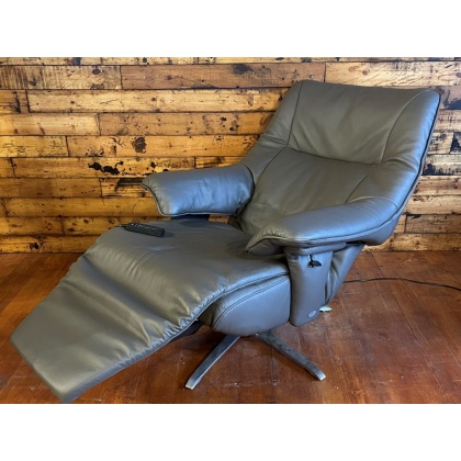 Himolla Sonata Power Recliner Chair - Longlife Leather Pewter