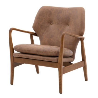 Gallery Jensen Armchair Brown Leather