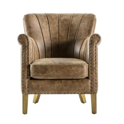 Gallery Direct Hickman Armchair Brown Leather Gallery Direct Hickman Armchair Brown Leather