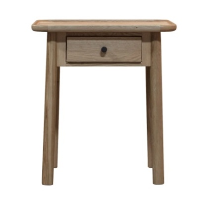 Gallery Kingham 1 Drawer Side Table Oak Gallery Kingham 1 Drawer Side Table Oak
