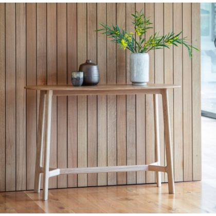 Gallery Madrid Console Table Oak