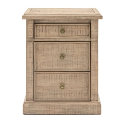 Gallery Vancouver 3 Drawer Bedside Gallery Vancouver 3 Drawer Bedside