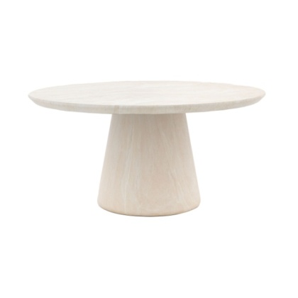 Gallery Pedra Round Dining Table Travertine Gallery Pedra Round Dining Table Travertine
