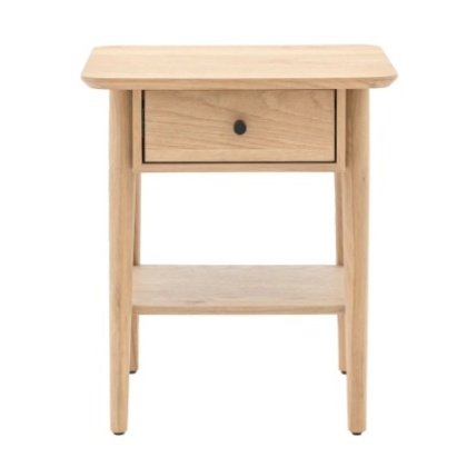Gallery Hatfield 1 Drawer Bedside Natural Gallery Hatfield 1 Drawer Bedside Natural