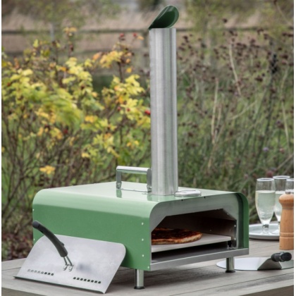 Gallery Sassari Pellet Pizza Oven Black Green