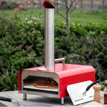 Gallery Sassari Pellet Pizza Oven Red