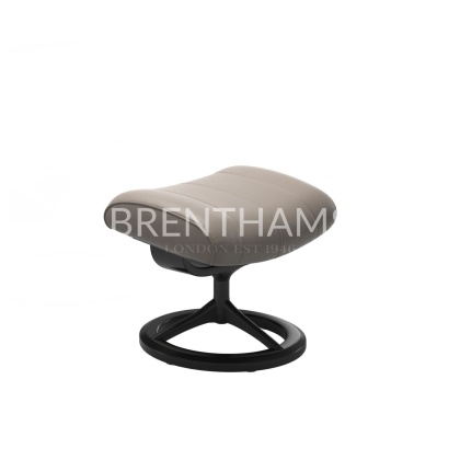 Stressless Paul Footstool with Signature Base Stressless Paul Footstool with Signature Base